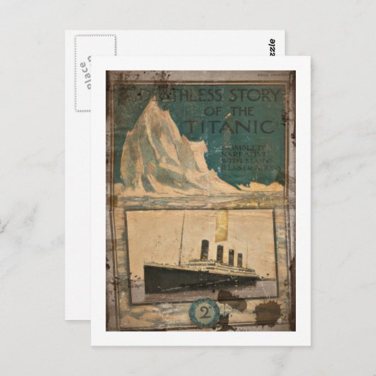 RMS Titanic Illustrated Narrative Briefkaart (Voorkant / Achterkant)