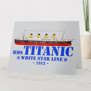 RMS Titanic Illustratie - White Star Line 1912 Bedankkaart