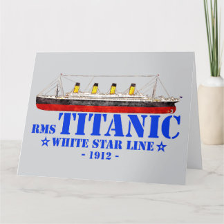 RMS Titanic Illustratie - White Star Line 1912 Bedankkaart