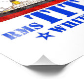 RMS Titanic Illustratie - White Star Line 1912 Foto Afdruk (Hoek)