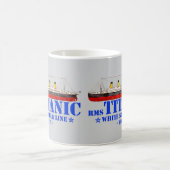 RMS Titanic Illustratie - White Star Line 1912 Koffiemok (Center)