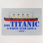 RMS Titanic Illustratie - White Star Line 1912 Legpuzzel (Horizontaal)