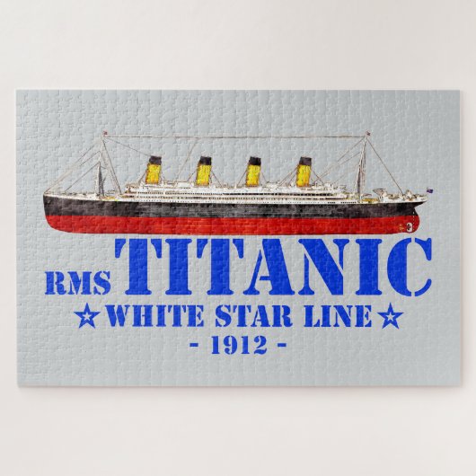 RMS Titanic Illustratie - White Star Line 1912 Legpuzzel (Horizontaal)