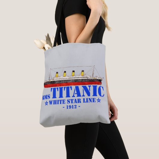 RMS Titanic Illustratie - White Star Line 1912 Tote Bag (Dichtbij)