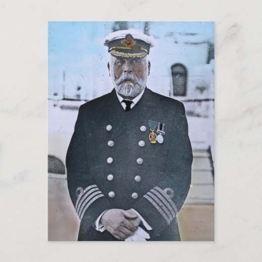 RMS Titanic Kapitein Edward J. Smith Briefkaart (Voorkant)