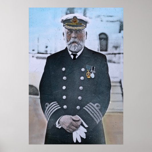 RMS Titanic Kapitein Edward J. Smith Poster (Voorkant)