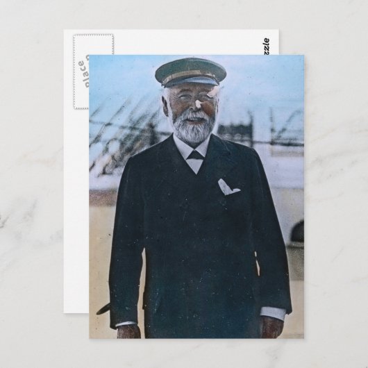 RMS Titanic Kapitein Edward Smith Briefkaart (Voorkant / Achterkant)