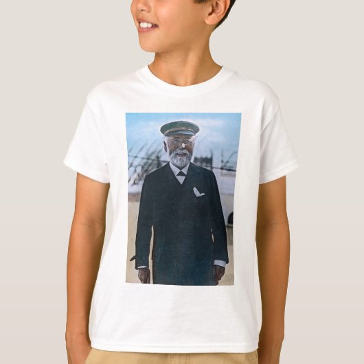 RMS Titanic Kapitein Edward Smith  T-shirt (Voorkant)