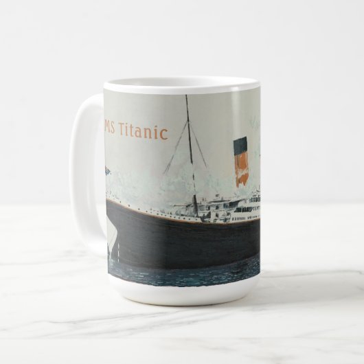 RMS Titanic Koffiemok (Voorkant links)