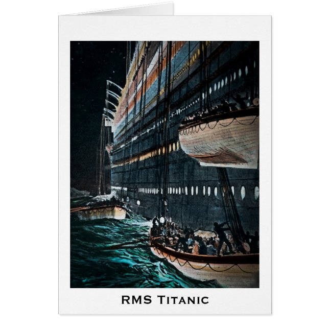 RMS Titanic Launching of the Lifeships  (Voorkant)