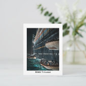 RMS Titanic Launching of the Lifeships  Briefkaart (Staand voorkant)