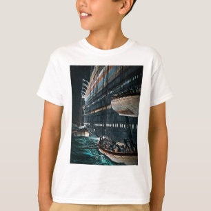RMS Titanic Launching of the Lifeships  T-shirt