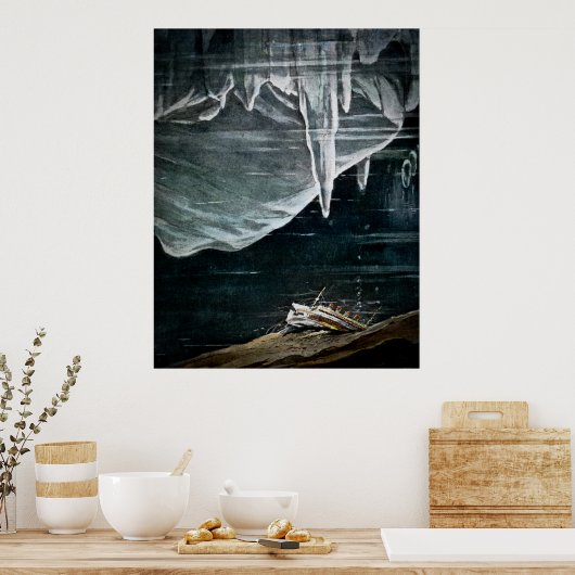 RMS Titanic Les aan de onderkant van de Atlantisch Poster (Keuken)