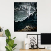 RMS Titanic Les aan de onderkant van de Atlantisch Poster (Thuiskantoor)