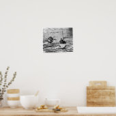 RMS Titanic - Life Boats on Way to RMS Carpathia Poster (Keuken)