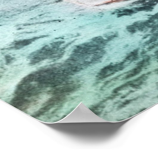 RMS Titanic Lifeboot  Handkleur Poster (Hoek)