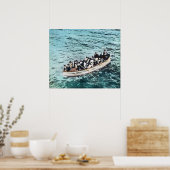 RMS Titanic Lifeboot  Handkleur Poster (Keuken)