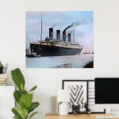 RMS Titanic Maiden Voyage  hand gekleurd Poster (Thuiskantoor)