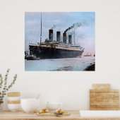 RMS Titanic Maiden Voyage  hand gekleurd Poster (Keuken)