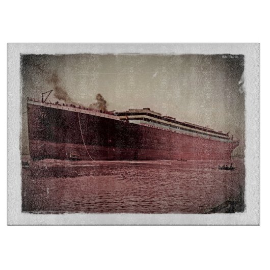 RMS Titanic Maiden Voyage Snijplank (Voorkant)