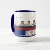 RMS Titanic Mok (Voorkant links)