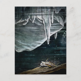 RMS Titanic onder het Zee en Icebergs Briefkaart