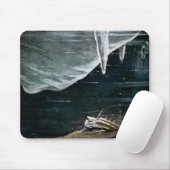 RMS Titanic onder het Zee en Icebergs  Muismat (Met muis)