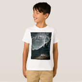RMS Titanic onder het Zee en Icebergs T-shirt (Voorkant volledig)