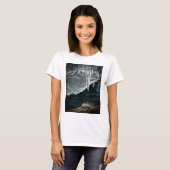 RMS Titanic onder het Zee en Icebergs  T-shirt (Voorkant volledig)