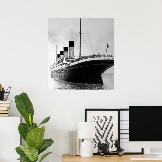 RMS Titanic Outbound Poster (Thuiskantoor)