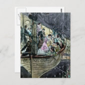 RMS Titanic Panic on Deck Rush for the Lifeships Briefkaart (Voorkant / Achterkant)