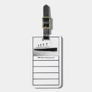 RMS Titanic Passenger Liner Bagagelabel