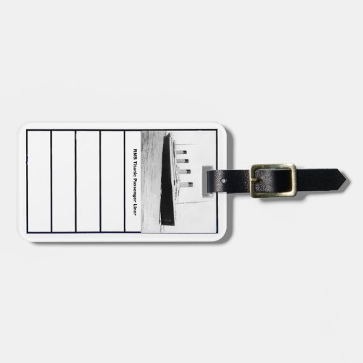 RMS Titanic Passenger Liner Bagagelabel (Voorkant horizontaal)