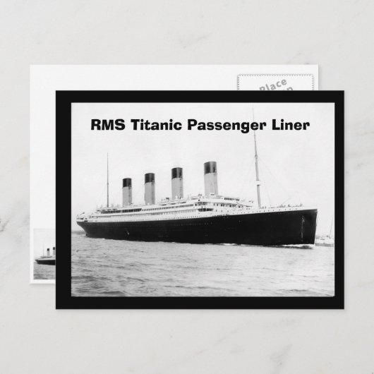RMS Titanic Passenger Liner Briefkaart (Voorkant / Achterkant)