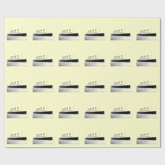 RMS Titanic Passenger Liner Cadeaupapier (Vlak)