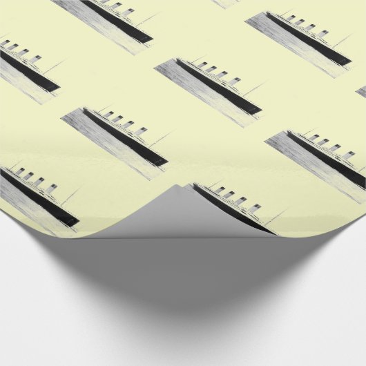 RMS Titanic Passenger Liner Cadeaupapier (Hoek)