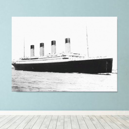 RMS Titanic Passenger Liner Canvas Afdruk (Insitu (Houten vloer))