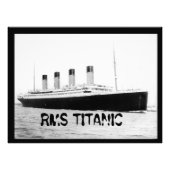 RMS Titanic Passenger Liner  Foto Afdruk (Voorkant)