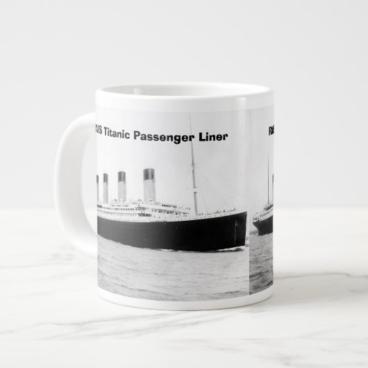 RMS Titanic Passenger Liner Jumbo Mok (Links)