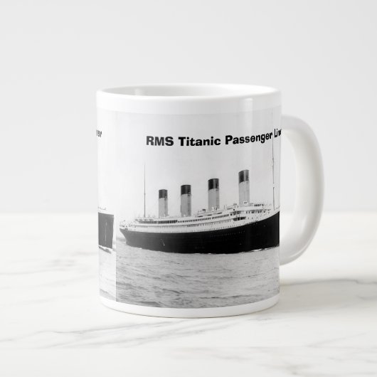 RMS Titanic Passenger Liner Jumbo Mok (Voorkant rechts)