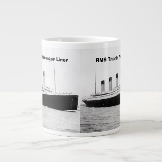 RMS Titanic Passenger Liner Jumbo Mok (Voorkant)