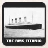 RMS Titanic Passenger Liner Kartonnen Onderzetters (Voorkant)