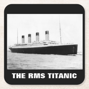 RMS Titanic Passenger Liner Kartonnen Onderzetters