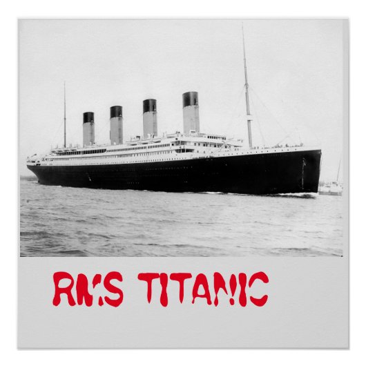 RMS Titanic Passenger Liner Poster (Voorkant)