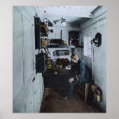 RMS Titanic Radio Operator SOS Poster (Voorkant)