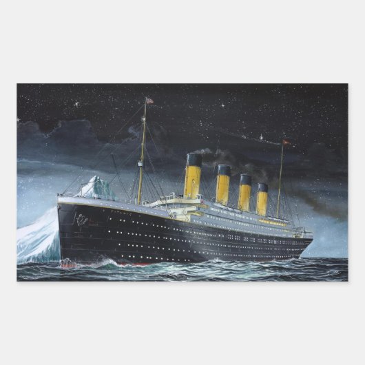 RMS Titanic Rechthoekige Sticker (Voorkant)