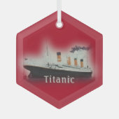 RMS Titanic Red Kerstglas Ornament (Voorkant)