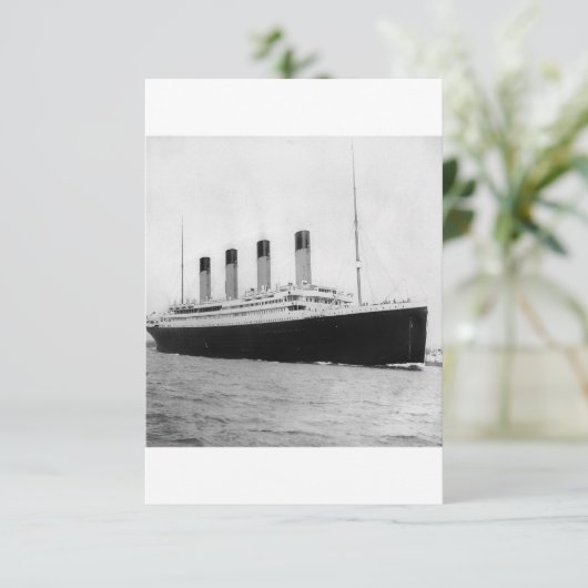 RMS Titanic Save The Date (Staand voorkant)