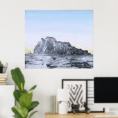 RMS Titanic Schematic of Iceberg Vs. Ship Poster (Thuiskantoor)