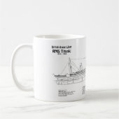 RMS Titanic Ship Blueprint Plans BD Koffiemok (Links)